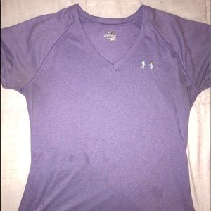 Purple under armour tee shirt
